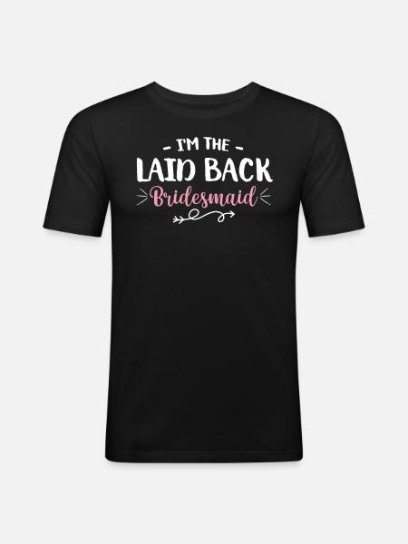 Hen bachelorette party bride - Men's Slim Fit T-Shirt - black