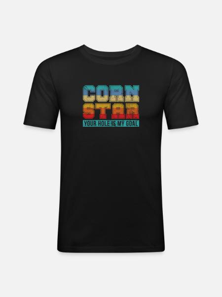 Cornhole - T-shirt près du corps Homme - noir