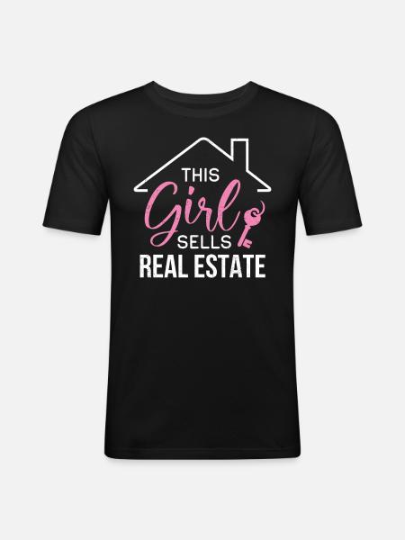 Realtor - Men's Slim Fit T-Shirt - black