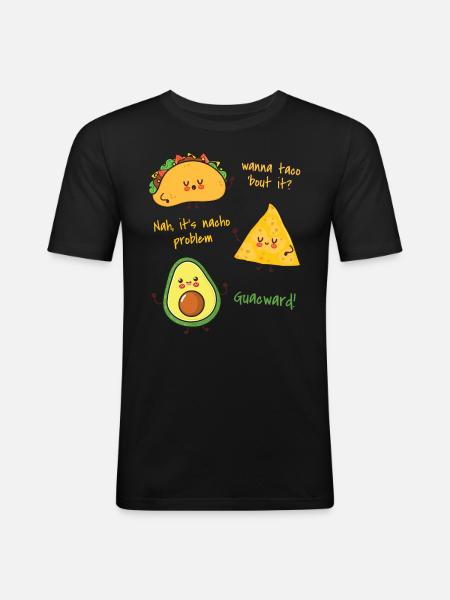 Avocado - Men's Slim Fit T-Shirt - black