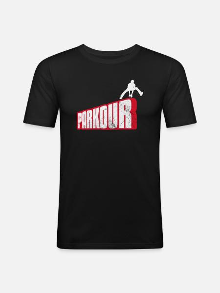 Parkour - Men's Slim Fit T-Shirt - black