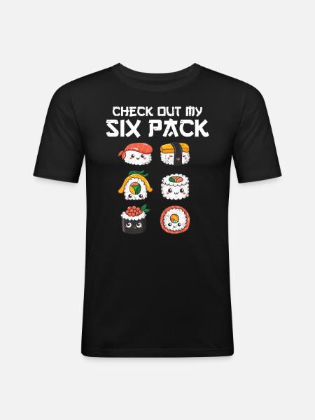 Sushi - Men's Slim Fit T-Shirt - black