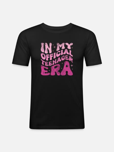 Adolescent - T-shirt près du corps Homme - noir