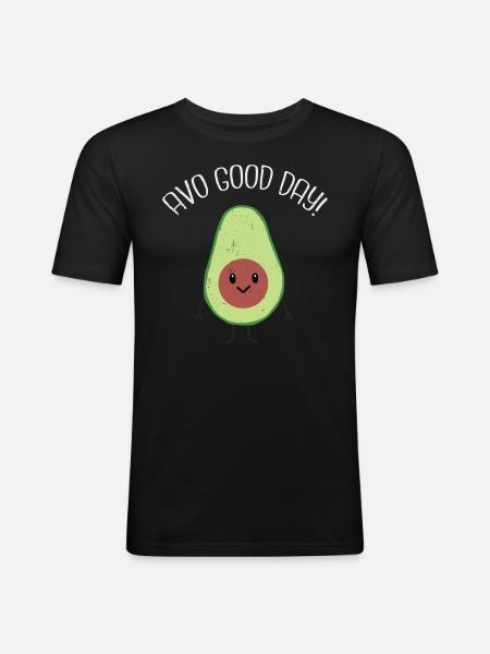 Avocado - Men's Slim Fit T-Shirt - black