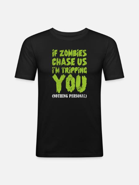 Zombie - Men's Slim Fit T-Shirt - black