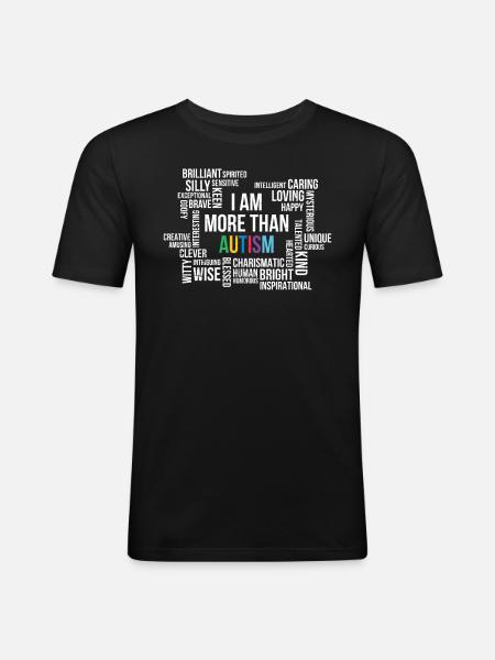 Autism - Men's Slim Fit T-Shirt - black