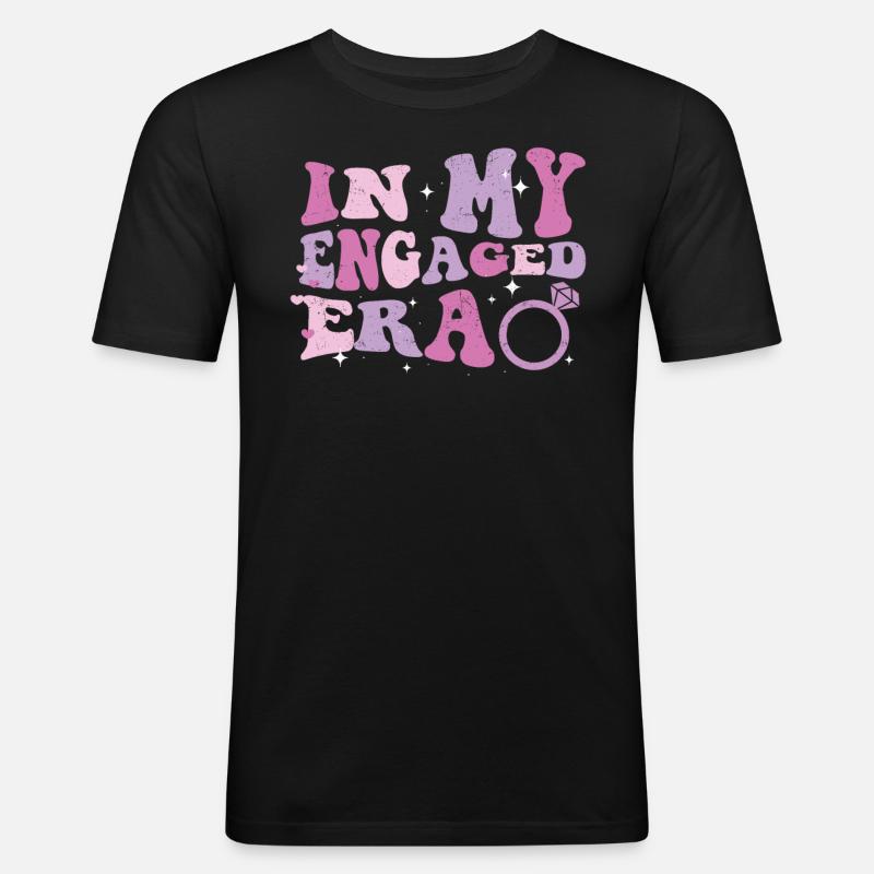 Junggesellin - Männer Slim Fit T-Shirt - Schwarz