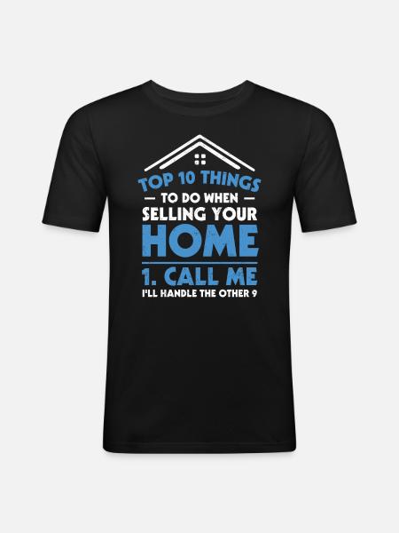 Realtor - Men's Slim Fit T-Shirt - black