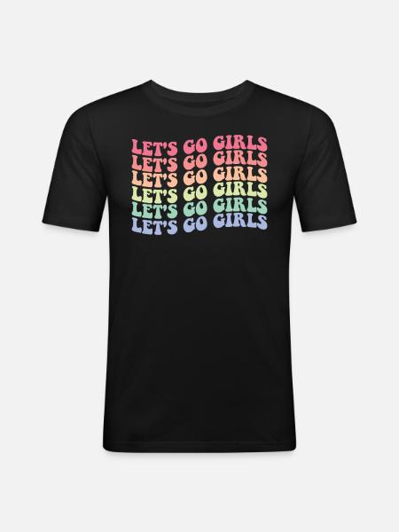 Hen bachelorette party bride - Men's Slim Fit T-Shirt - black