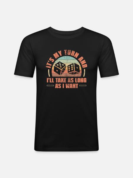 Board game - Men's Slim Fit T-Shirt - black