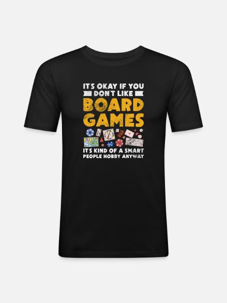Board game - Men's Slim Fit T-Shirt - black