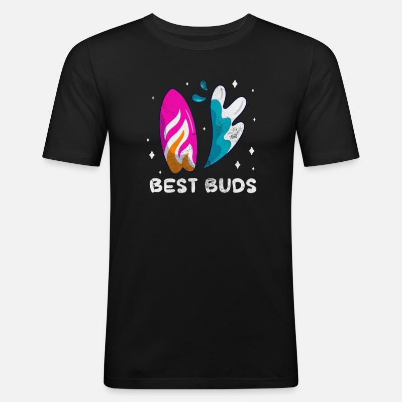 Wakeboard - Männer Slim Fit T-Shirt - Schwarz