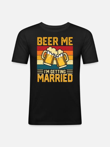 Bachelor bachelor party - Men's Slim Fit T-Shirt - black