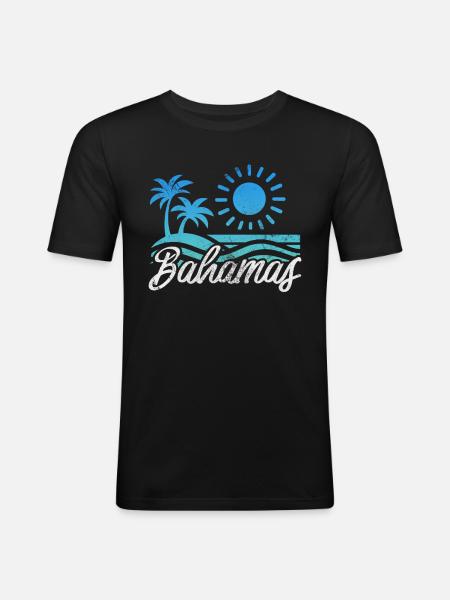 Bahamas - Men's Slim Fit T-Shirt - black
