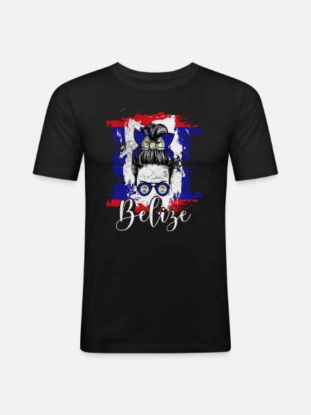 Belize - Men's Slim Fit T-Shirt - black
