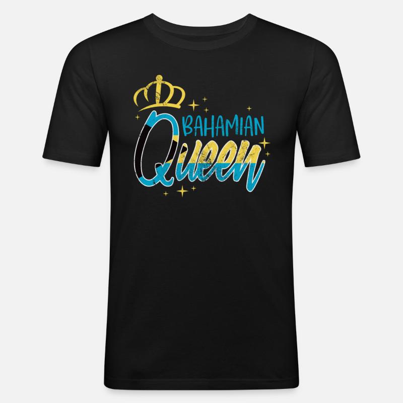 Bahamas - Männer Slim Fit T-Shirt - Schwarz