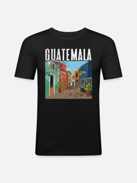 Guatemala - Men's Slim Fit T-Shirt - black