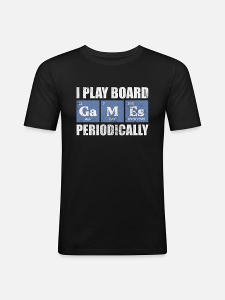 Jeu - T-shirt près du corps Homme - noir