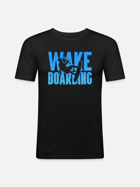 Wakeboard Wakeboarder Wakeboarding Gift - Men's Slim Fit T-Shirt - black