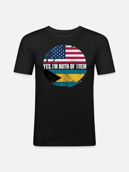 Bahamas - Men's Slim Fit T-Shirt - black