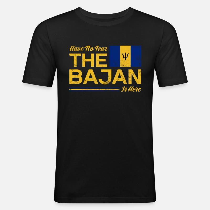 Barbados - Männer Slim Fit T-Shirt - Schwarz