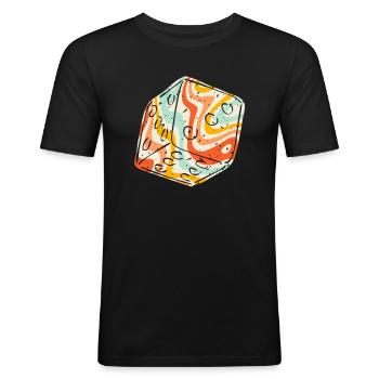 Brettspiel Brettspiele Spieleabend Spiele Geschenk - Männer Slim Fit T-Shirt - Schwarz - Vorne - Nik (191cm)