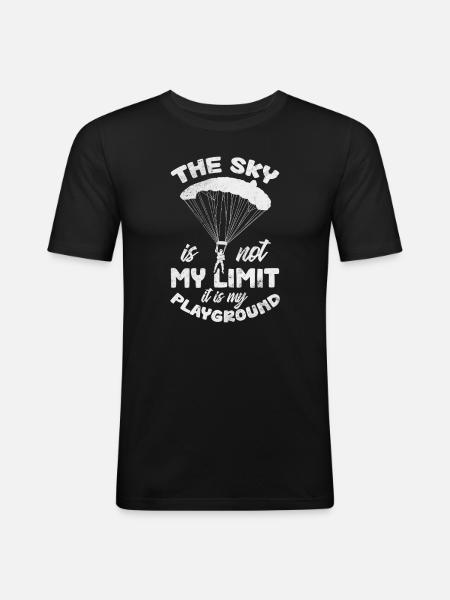 Skydive - Men's Slim Fit T-Shirt - black