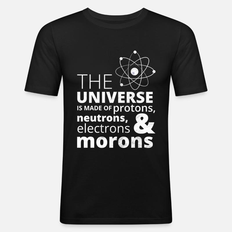 Nerd Science Geek - Men's Slim Fit T-Shirt - black