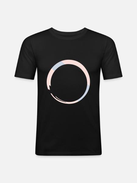 enso spirituality zen buddhism - Men's Slim Fit T-Shirt - black