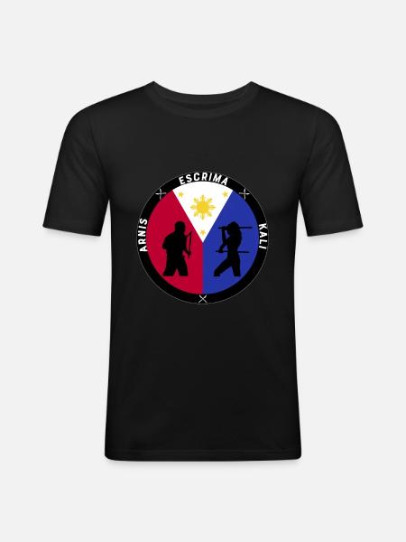 Escrima Arnis Kali - Men's Slim Fit T-Shirt - black