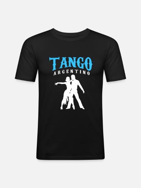 Tango Argentino - Men's Slim Fit T-Shirt - black