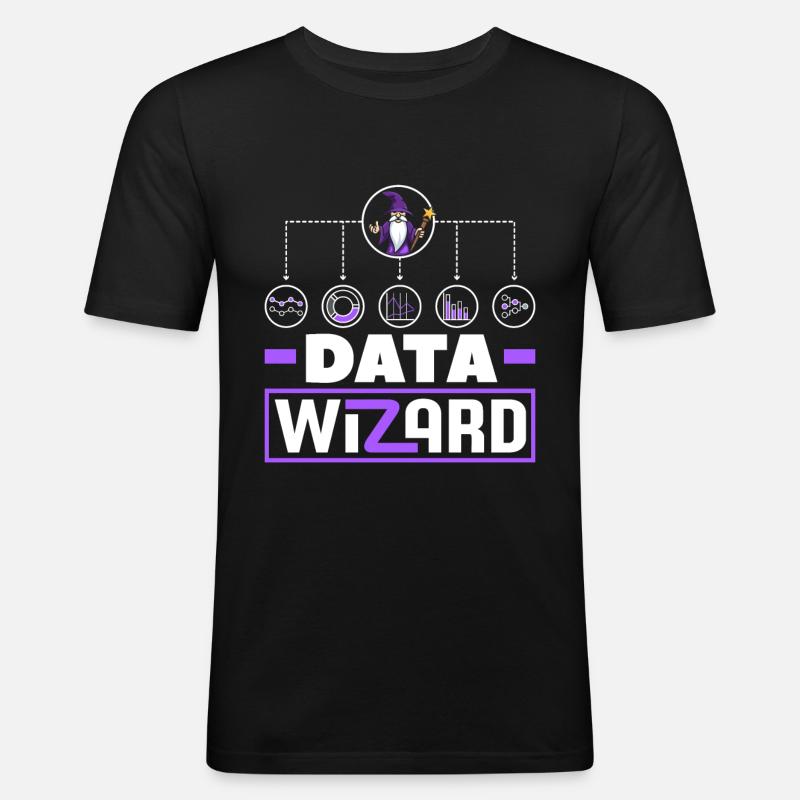 Datenanalyse Datenassistent Engineering Business - Männer Slim Fit T-Shirt - Schwarz