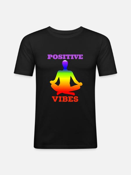 Rainbow, Rainbow, Rainbow, Rainbow, Rainbow - Men's Slim Fit T-Shirt - black