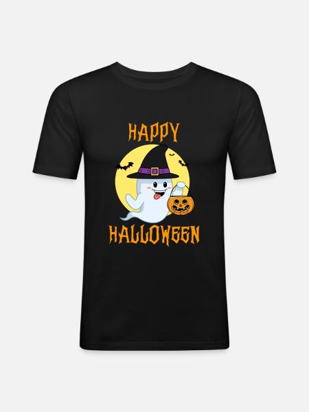 Halloween Halloween Halloween Halloween Halloween - Herre Slim Fit T-Shirt - sort
