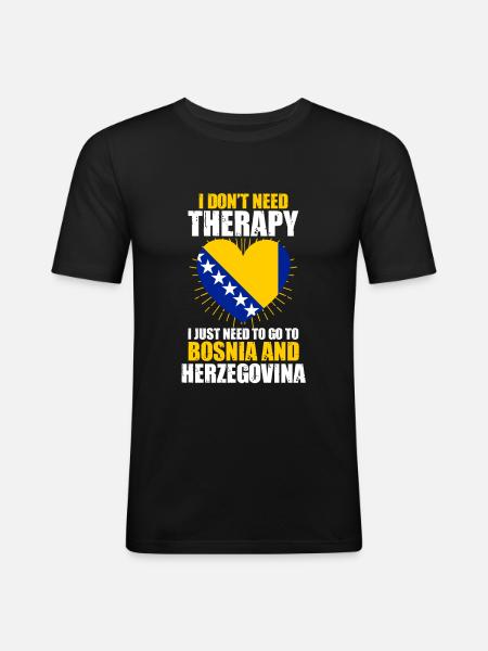 Bosna Bosanac Bosnia Herzegovina Balkans - Men's Slim Fit T-Shirt - black