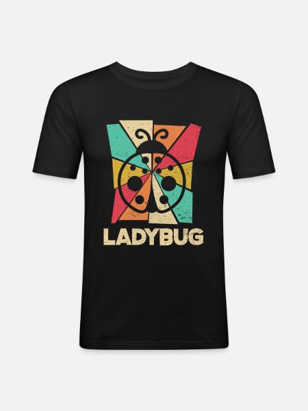 Ladybug Entomologist Ladybirds Entomology - Men's Slim Fit T-Shirt - black