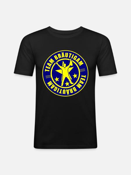 Team Groom Wedding - Men's Slim Fit T-Shirt - black
