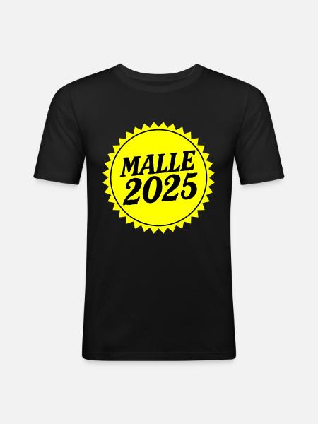 Malle 2025 - Men's Slim Fit T-Shirt - black