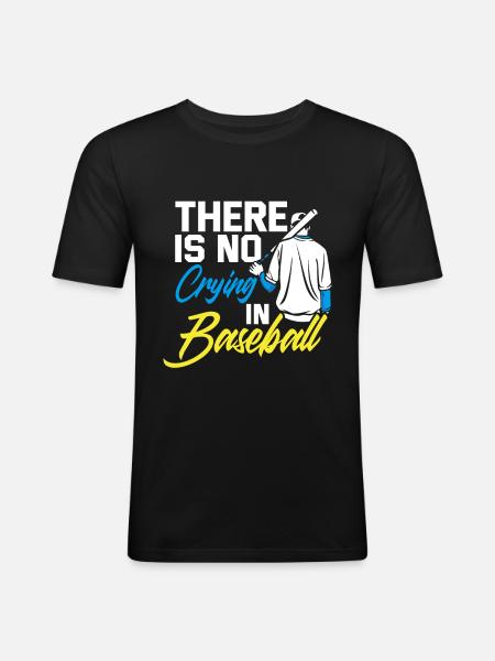 Baseball - Men's Slim Fit T-Shirt - black
