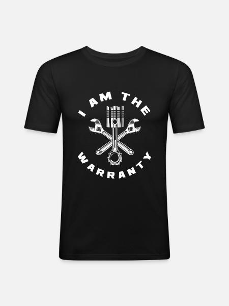 Car Mechanic Warranty - Men's Slim Fit T-Shirt - black