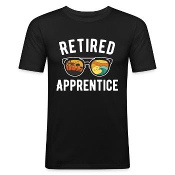 Beachy Sunglasses Trainee/Pensioner Shirt - Men's Slim Fit T-Shirt - black - Front - Nik (191cm)
