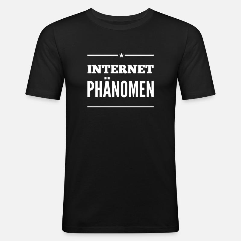 ich bin ein Phänomen - Männer Slim Fit T-Shirt - Schwarz