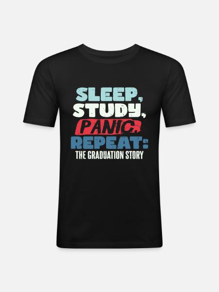 The Graduation Story - Men's Slim Fit T-Shirt - black