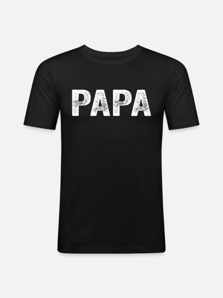 Dad Dad Dad Gift - Men's Slim Fit T-Shirt - black