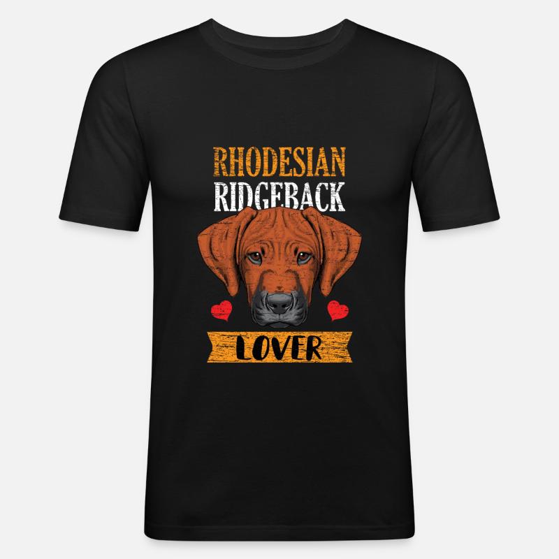 Rhodesian Ridgeback - T-shirt près du corps Homme - noir