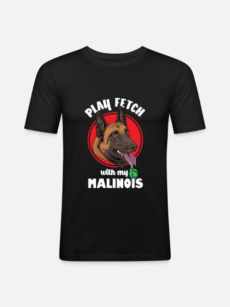 Belgian Malinois - Men's Slim Fit T-Shirt - black