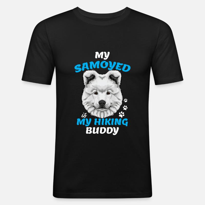 Samoyede Samoyed - Men's Slim Fit T-Shirt - black