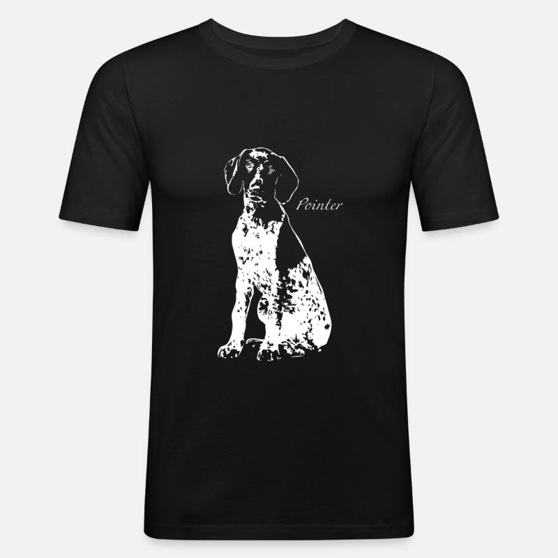 Pointer - Männer Slim Fit T-Shirt - Schwarz