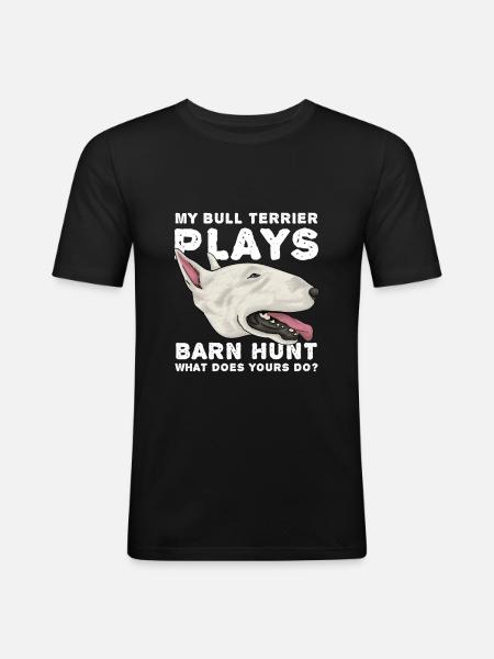 Bull Terrier - T-shirt près du corps Homme - noir