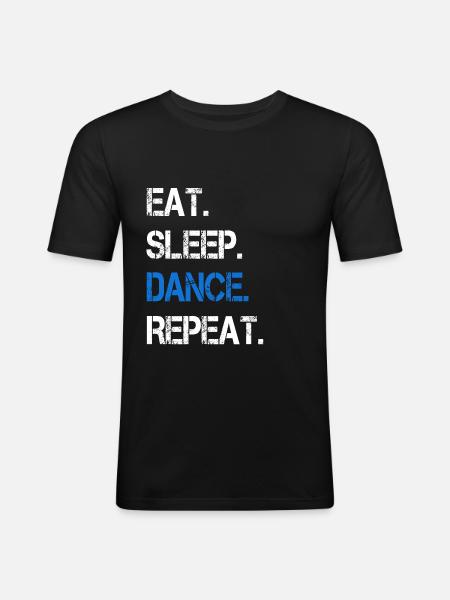 Dancing Dance Dancer Dancer - Men's Slim Fit T-Shirt - black